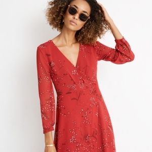 Hazelwood Wrap-Front Mini Dress in Windswept Flora